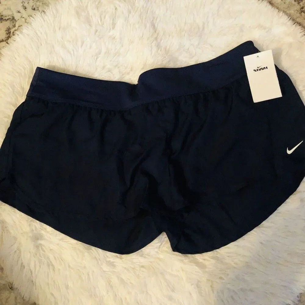 Nike Swim Shorts Women Size XXL Midnight Navy Blue Swimwear Shorts